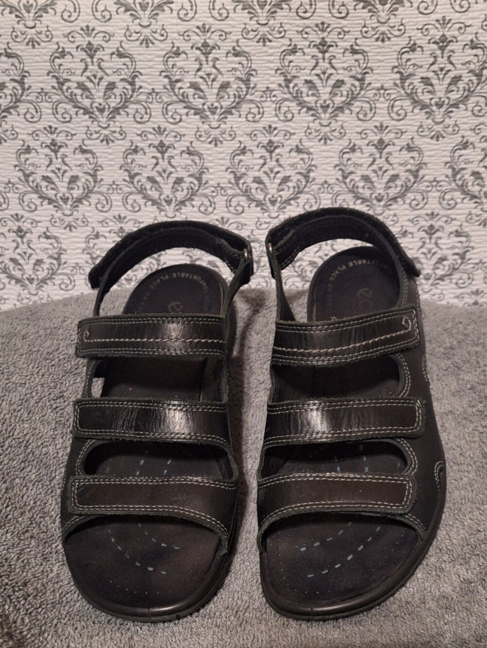 Ecco Black Women's Multi-Strap Comfort Sandals